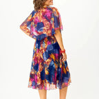 Evelyn | Plus Size Chiffon Midi Dress