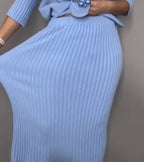 Elaine | Ribbed Skirt Comfort Set