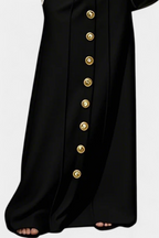 Ada Front Button Casual Skirt with Side Pockets