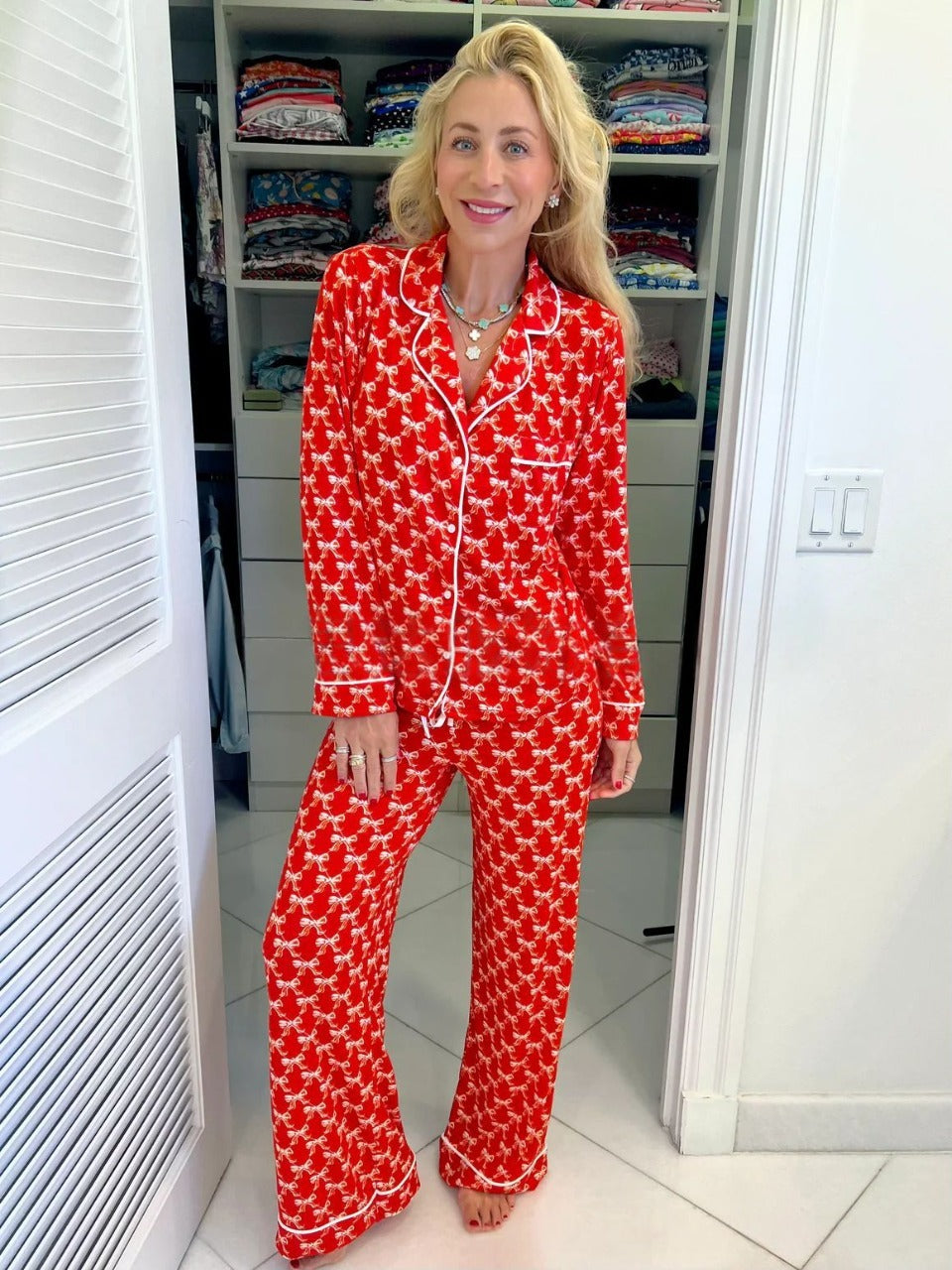 IVELLE™ - Casual Long Sleeve Top and Pajama Set