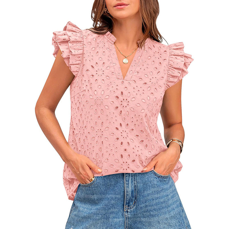 AVESSA™ – Comfy Daily Cap Sleeve Summer Boho Top