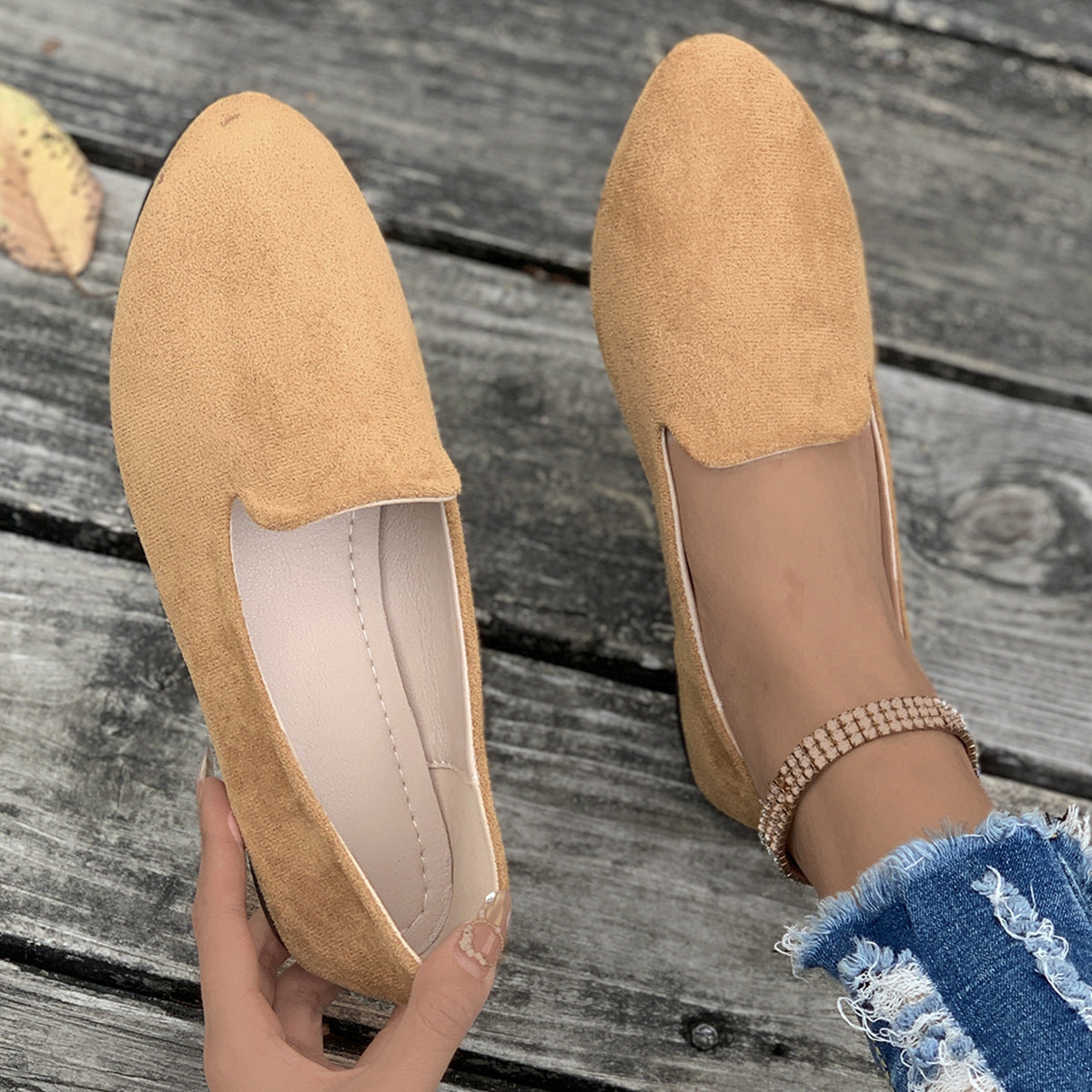 TARA™ - Simple Solid Color Pointed Toe Flat Shoes