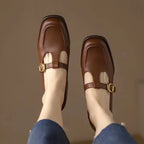 Ysolenne | Classic Stylish T-Strap Pumps
