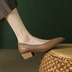 Heather | Mid Heeled Mary Janes