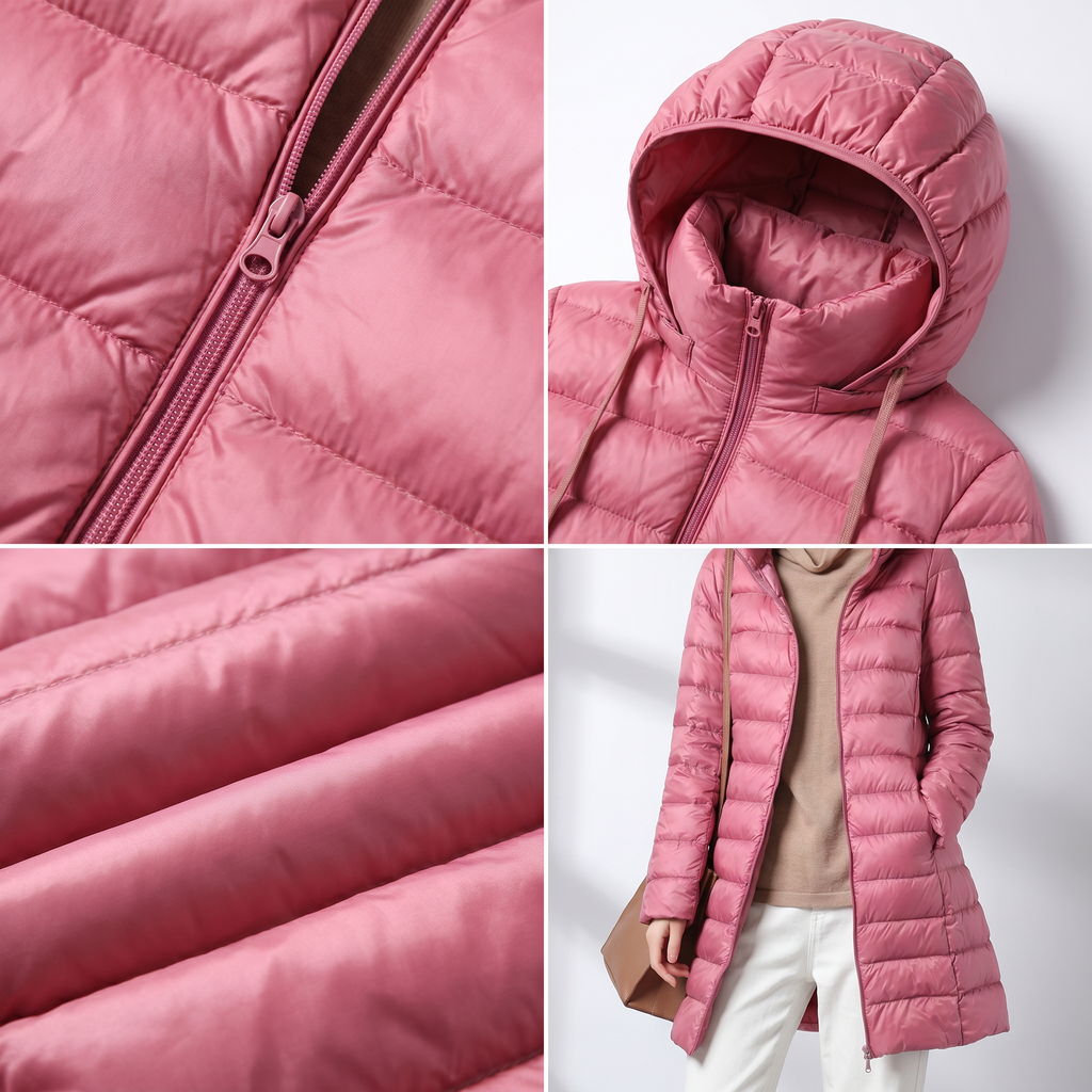 Ultralight Hooded Puffer Coat Gloria