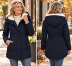 Harper | Women's Sherpa-Lined Hooded Quilted Jacket Fleece Winter Coat