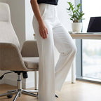 Elara – Women's High-Waisted Wide-Leg Suit Trousers